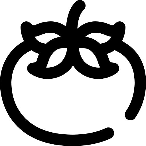 Tomato diet vegan food icon