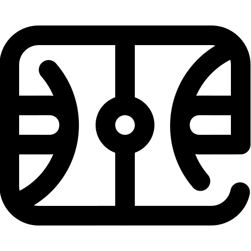 Basketball court sports playground court icon