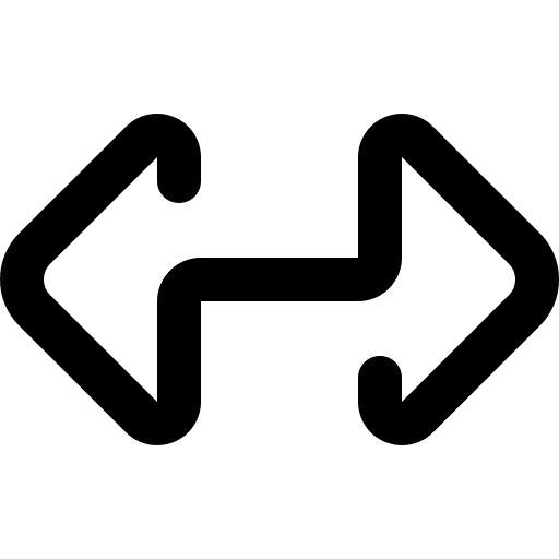 Double arrow resizing interface ui icon