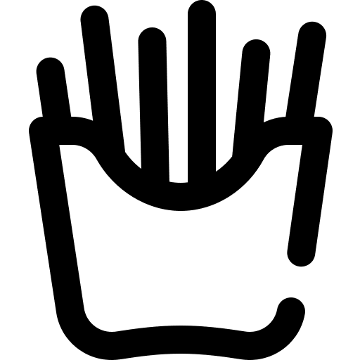 French fries food food and restaurant restaurant icon