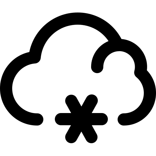 Winter snowing stormy winter icon