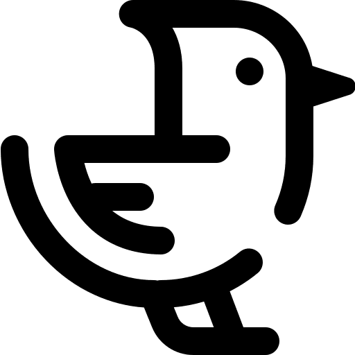 Bird zoo animal bird icon