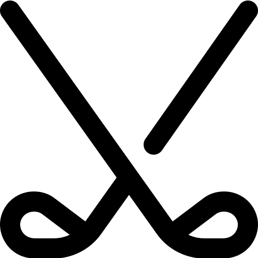 Golf sports and competition sports golf stick icon