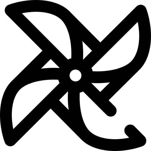 Pinwheel mill toy entertainment icon