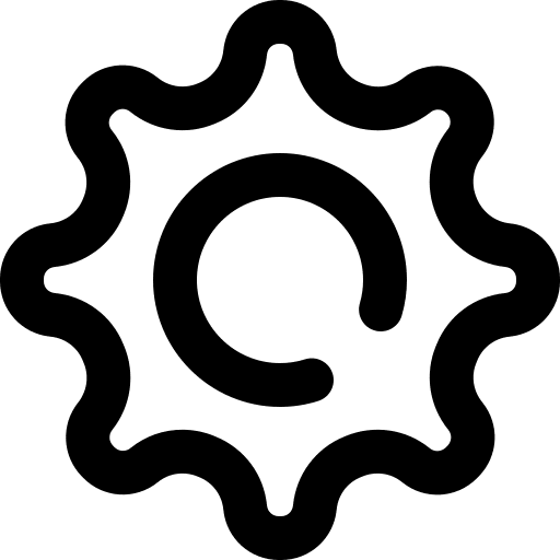 Settings tools and utensils gear ui icon