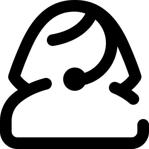 Support info telemarketer professions and jobs icon