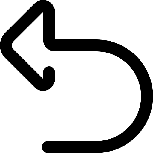 Undo undo pointing left ui icon