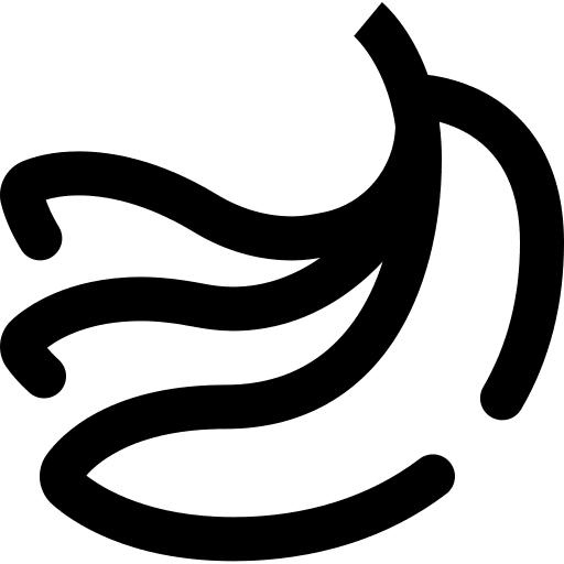 Banana healthy food organic fruit icon