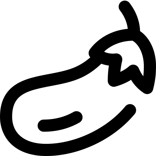 Eggplant eggplant organic food icon