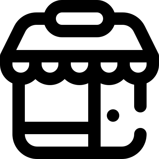 Shop commerce business and finance online shop icon