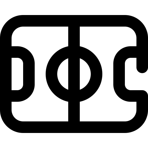 Soccer field field football sportive icon