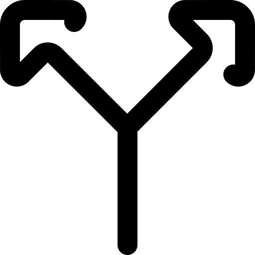 Split direction orientation arrow icon