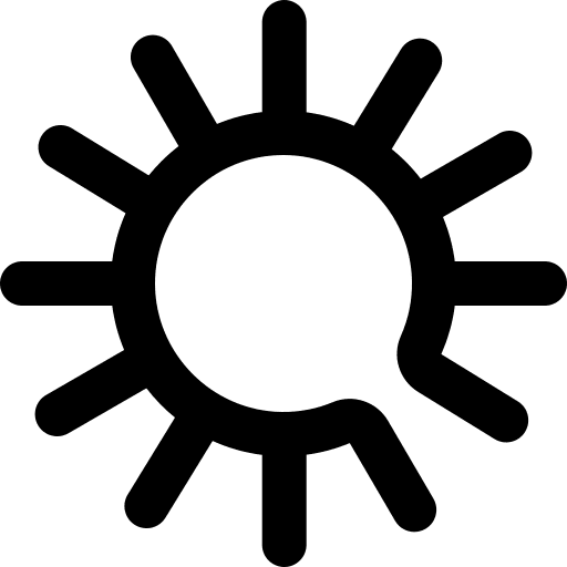 Sun meteorology weather nature icon