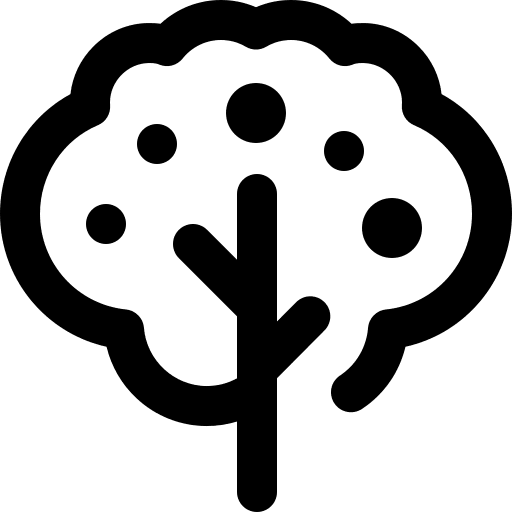 Fruit tree ecology gardening farming and gardening icon