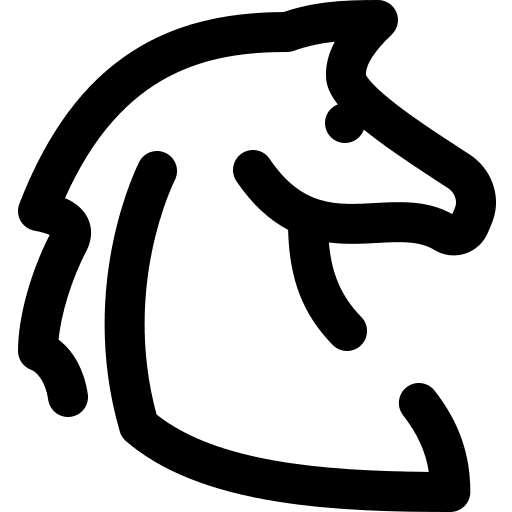 Horse horse zoo animals icon