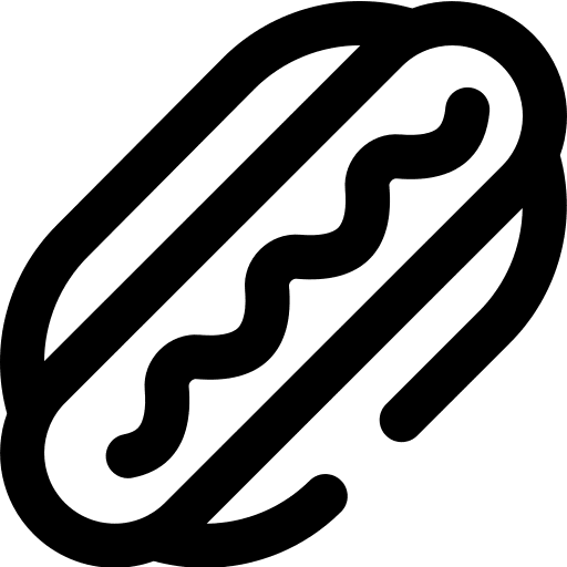 Hot dog hot dog junk food fast food icon