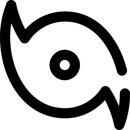 Hurricane weather wind cold icon