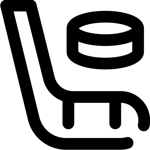 Ice hockey sportive sports and competition hockey stick icon