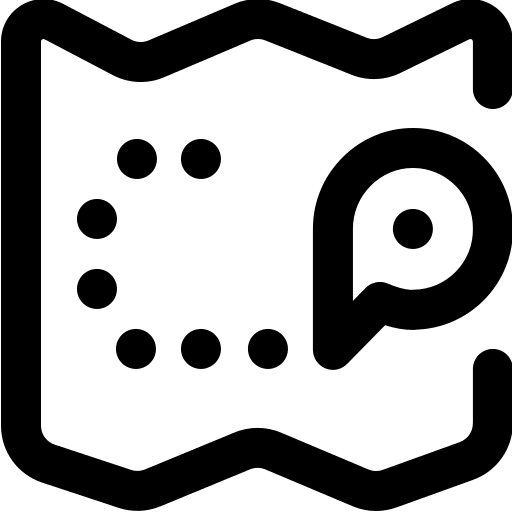 Map map interface orientation icon