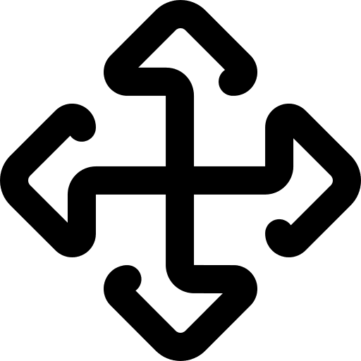 Move move four arrows move selector icon