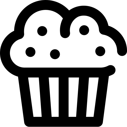 Muffin cupcake food and restaurant muffin icon