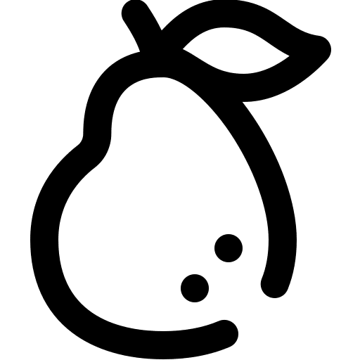 Pear pear diet food and restaurant icon