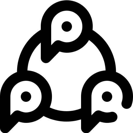 Pin placeholder signs map location icon