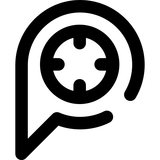 Pin signs maps and location placeholder icon