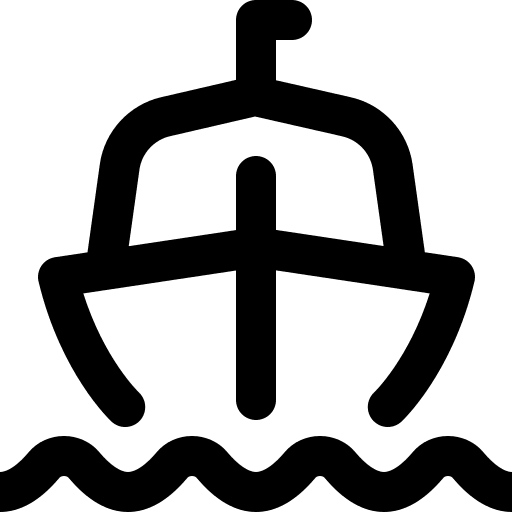 Boat yacht cruise transport icon