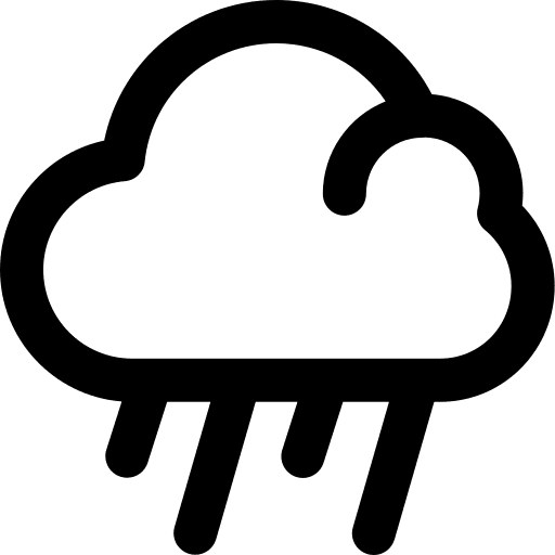 Rainy meteorology sky rainy icon