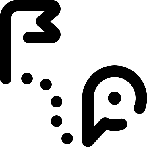 Route route gps maps and location icon