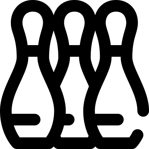 Bowling leisure game sports and competition icon