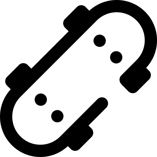 Skateboard transportation sports skateboard icon