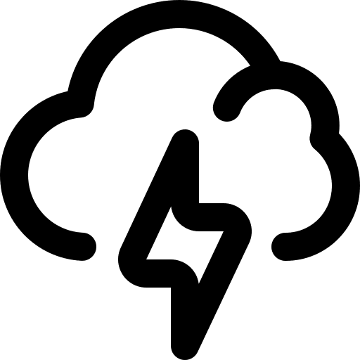 Storm thunder sky storm icon