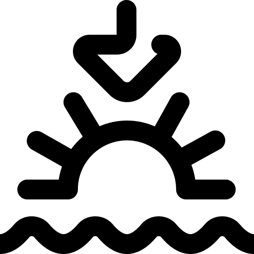 Sunset sunrise sunset nature icon