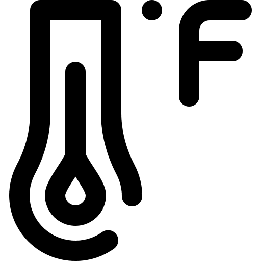 Thermometer degrees fahrenheit thermometer icon