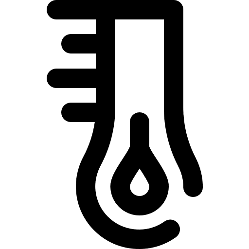 Thermometer degrees weather fahrenheit icon