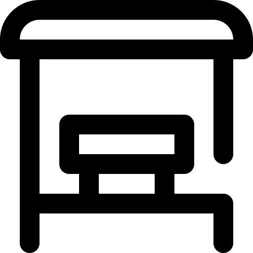 Bus stop transport urban bus stop icon