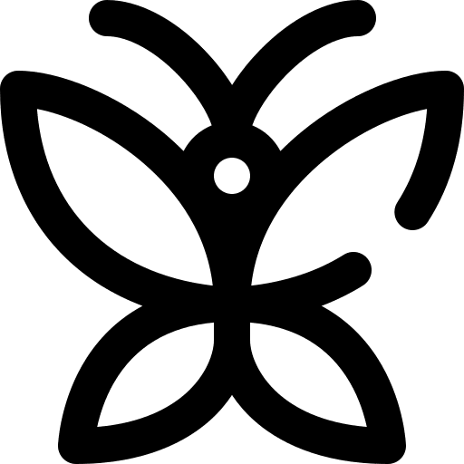 Butterfly animals wings animal icon