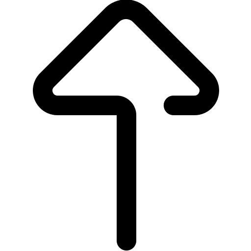 Up arrow direction uploading multimedia option icon