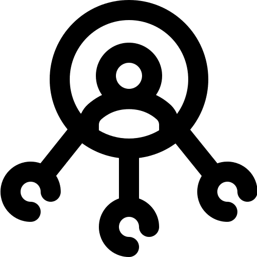 User business person connection icon