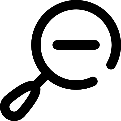 Zoom out zoom out ui magnifying glass icon