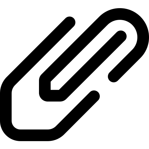 Attachment school material attachment attach icon