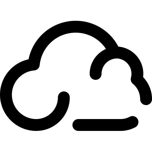 Cloud atmospheric weather meteorology icon