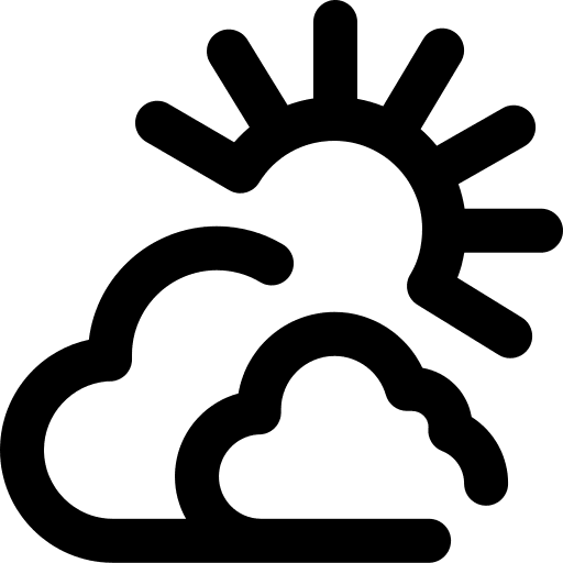 Cloudy meteorology weather sky icon