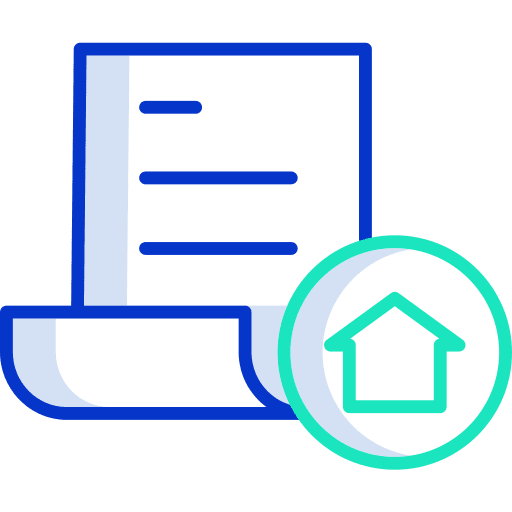 Mortgage home lease house icon