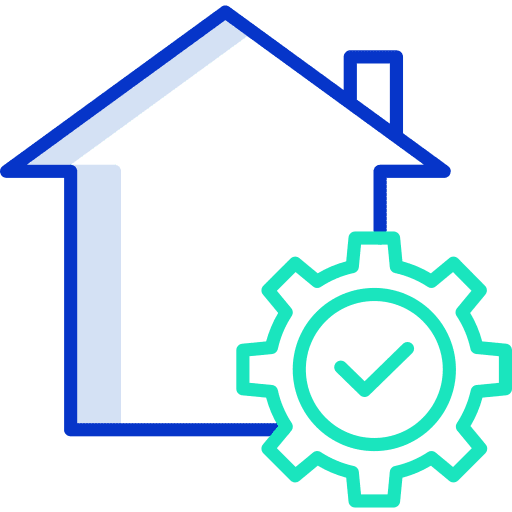 Home buildings construction and tools house icon