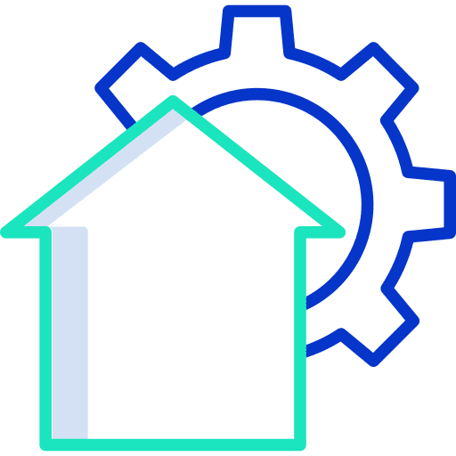 Home house construction and tools home icon