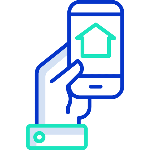Mobile house mobile phone electronics icon