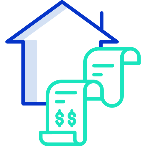 Bill real estate house property icon